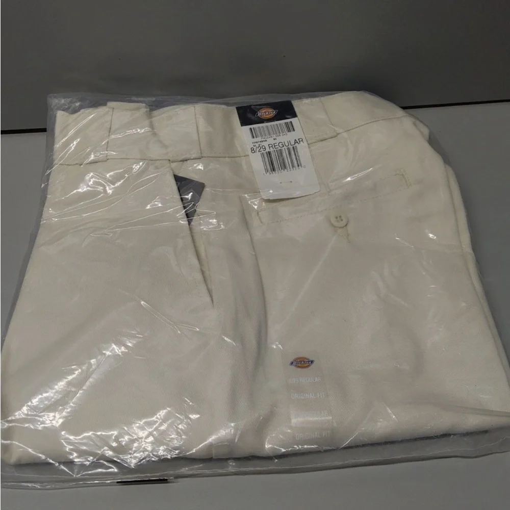 Dickies Original Fit Work Pants Khaki 8/29 Regular NWT - Picture 7 of 8